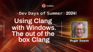 using clang with windows- Roger Swann